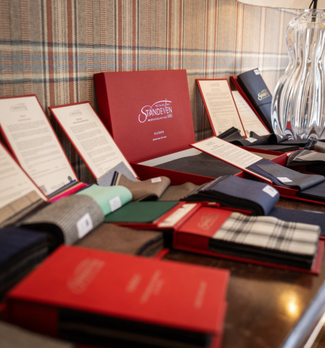 Cloth swatch books from the world's leading mills