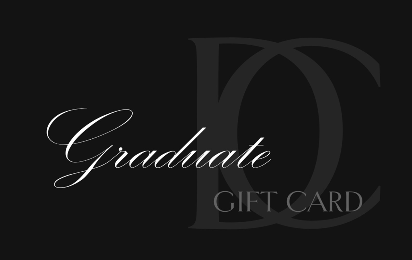 Graduate gift card