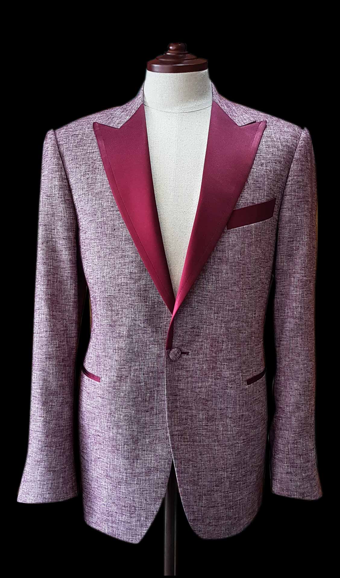 Burgundy dinner jacket